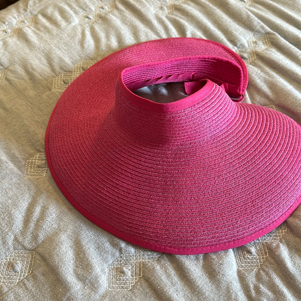 Pink straw hat from Disney’s Castaway Cay
